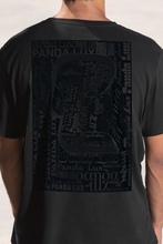 Lade das Bild in den Galerie-Viewer, T-Shirt Panda Lux (Schwarz auf Schwarz)
